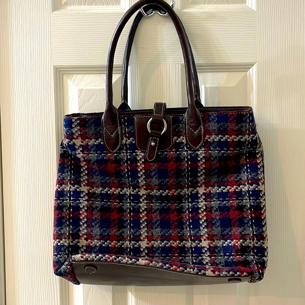 Vintage sweater fabric bag